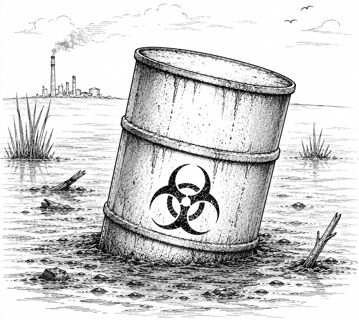 Skolnik Industries 55-Gallon Hazardous Waste Drum