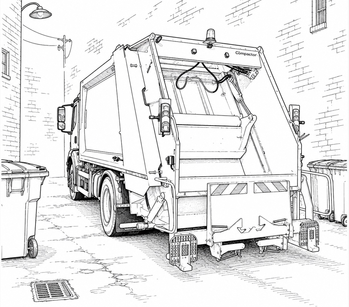 Peterbilt 520 Rear-Loading Garbage Compactor
